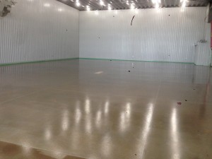 Large garage floor coating