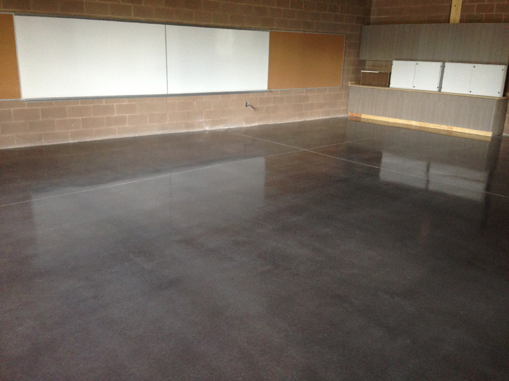 Commercial concrete floor